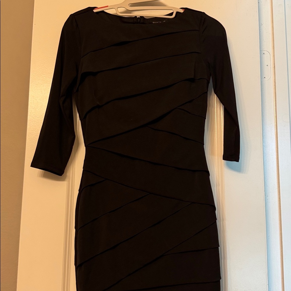 White House Black Market Black Dress instantly slimming dress 0